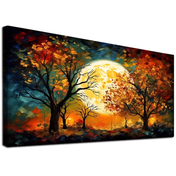 YALKIN Large Diamond Painting Kits for Unisex Adults Beginners (28x16 inch), Moon 5D Diamond Art Full Round Drill DIY Embroidery Pictures Arts for Home Wall Decoration