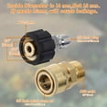 thumbnail image 5 of 9 Pack Pressure Washer Adapter Set, Quick Connect Kit, Metric M22 14mm Female to 3/8" Quick Connect Kit-Style 1, 5 of 7