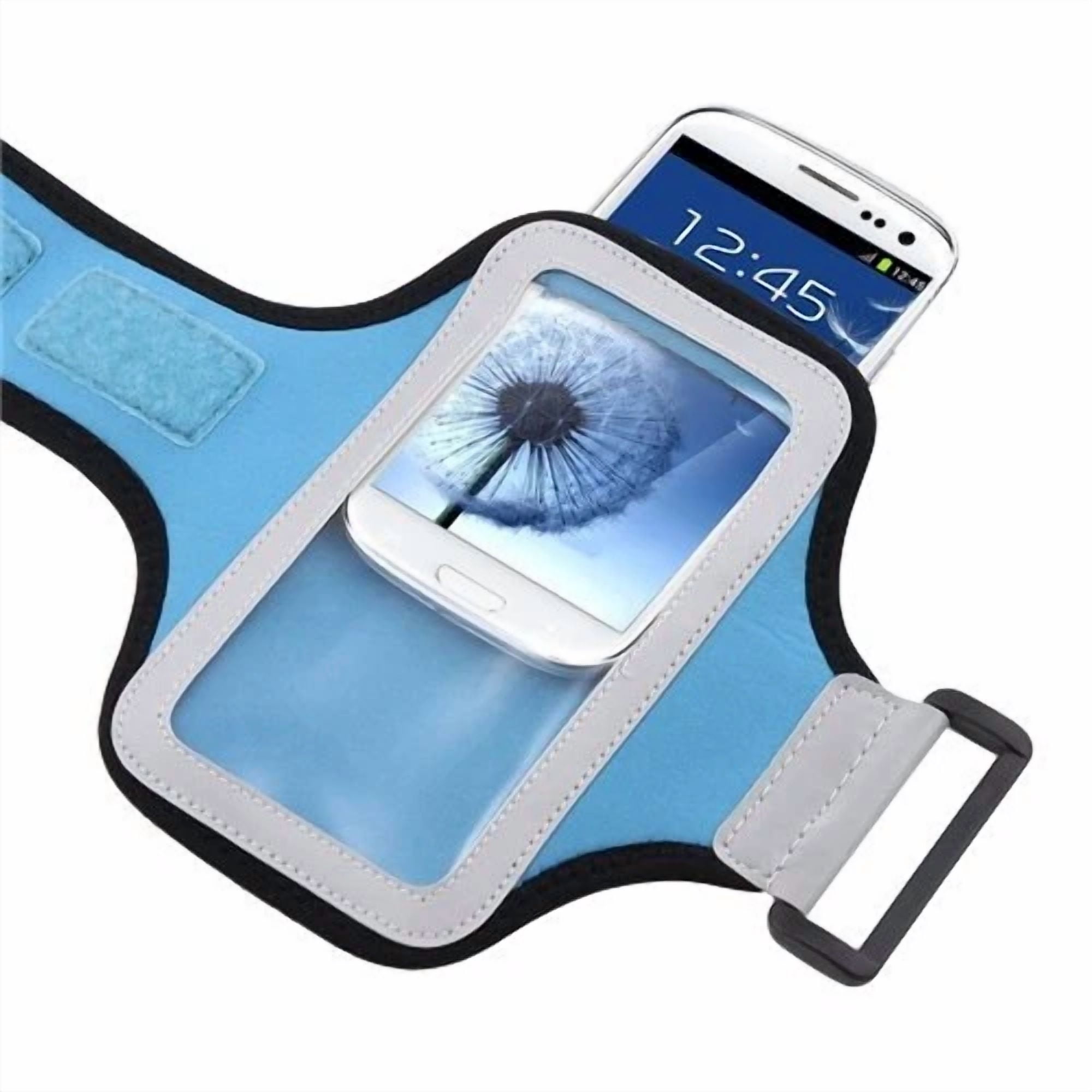 Blue Gym Jogging Universal Armband Pouch Case Dell Venue Gsm Phone 3G Android