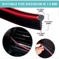thumbnail image 5 of Embellecedores para interiores de coche - 5 m, universales, para rellenar huecos, accesorios decorativos, tiras flexibles para bricolaje (rojo), 5 of 5