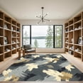 thumbnail image 2 of ODIKA 3'x5' Machine Washable Non-Slip Area Rug, Abstract Gray High Traffic Rug, Gray, 935967, 2 of 7