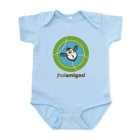 

CafePress - Hola Amigos Hello Friends Infant Bodysuit - Baby Light Bodysuit Size Newborn - 24 Months