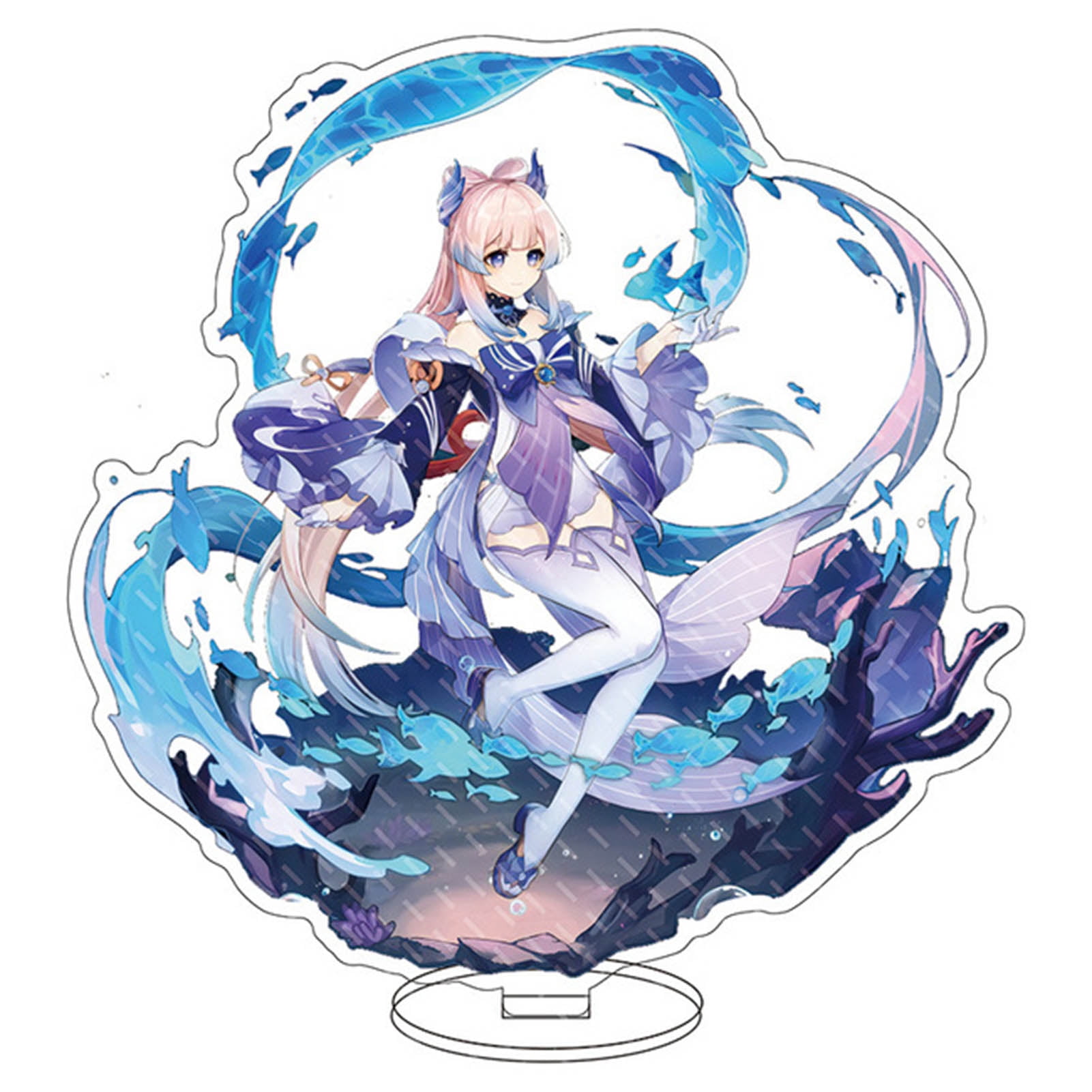 Taicanon Kawaii Genshin Impact Stand Figure,Game Acrylic Peripheral Ornaments Collections for Fans(Style 6)