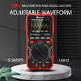 thumbnail image 2 of TOOLTOP Compact 2-in-1 Oscilloscope and Multimeter with 1MHz Bandwidth, 2.5Msps Sampling Rate, Auto/Manual Waveform Capture, AC/DC Voltage, Current, Resistance, Capacitance Testing, Data Storage, and, 2 of 6