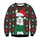 thumbnail image 1 of Suéteres de Navidad feos, jerséis verdes con estampado divertido en 3D, sudadera para fiesta navideña, cumpleaños y Navidad, 2023, 1 of 4