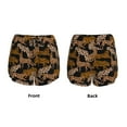 thumbnail image 5 of Picia Leopard Print Pattern Women's 2 in 1 Athletic Running Shorts High Waisted Workout Casual Gym Sweat Shorts with Comfy Liner Zipper Pockets-Small, 5 of 9
