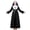 Black, variant on Women's Nun Cosplay Costume, Black Long Robe With Nun Headpiece And White Collar, for Halloween Party, Stage Performance And Photoshoot Black L