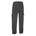 thumbnail image 5 of Mens Pants Casual Solid Color Relaxed Fit Straight Leg Elastic Waist Breathable Trousers Loose Soft Lightweight Slacks for Men Dark Gray L, 5 of 9