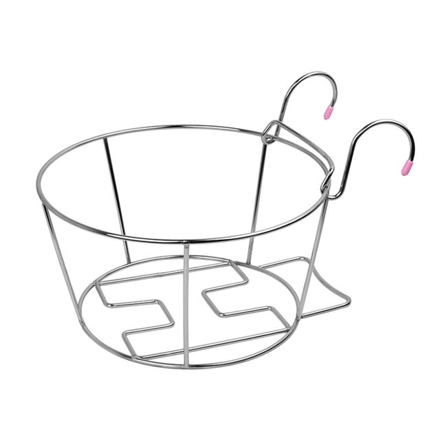 Estante colgante para plantas Billuyoard Soporte para maceta bandeja de soporte inoxidable para barandilla valla para exteriores Jardín y Patio
