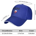 thumbnail image 6 of Est 1845 Texas Hat Texas Map Flag Hat for Men Women Baseball Cap Funny Gifts Trucker Hat, 6 of 9