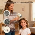 thumbnail image 3 of LepiBat Gems Cordless Hair Dryer for Kids, Portable Low Heat Gentle Airflow Quiet Mini Blow Dryer with Charging Base, USB Rechargeable Home Travel Hair Dryer for Body Hair Delicate Skin (Khaki Gray), 3 of 7