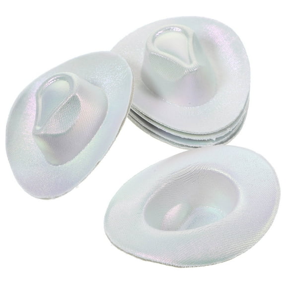 HONMEET Small White Cowgirl Hats 6 Pack Western Style Hats for Women and Girls