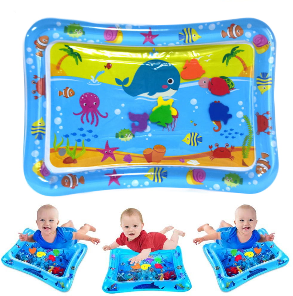 Details about   Inflatable Water Mat Baby Infant Toddlers Mattres Splash Playmat Tummy Time