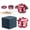 Red, variant on Mushroom Shaped Grinder,Kitchen Pepper and Salt Grinder Set,Adjustable Coarseness Ergonomic Manual Grinder for Spices,Herbs Under $5 Kilougeis
