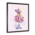 thumbnail image 2 of Designart 'Beautiful Purple Dress With Folds On Fashion Mannequin' French Country Framed Art Print, 2 of 4