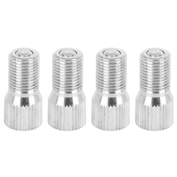 4pcs 19mm Chrome Tyre Wheel Valve Stem Cap Extension Extender Silver