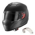 thumbnail image 3 of Ambifirner Full FaceMotorcycle Helmet: Adult Motocross Dirt Bike Helmet with Tinted and Clear Dual Visor, Motorbike Racing Street with Detachable Liner for Men & Women, (Matte Black, M), 3 of 8