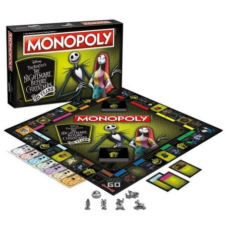 Monopoly Disney Nightmare Before Christmas 25 Ans De Jeu De Societe Edition Collector Du 25e Anniversaire Jetons De Monopole A Collectionner Walmart Canada