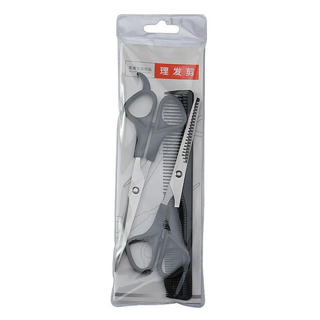 SharkTRUE Hair Scissors Comb Set Childrens Hair Cutting Baby Scissors Tooth Shearing Hairdressing Flat C2u0