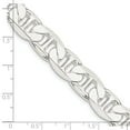 thumbnail image 5 of Sterling Silver 11.5mm Anchor White Chain Bracelet Size 8, 5 of 6