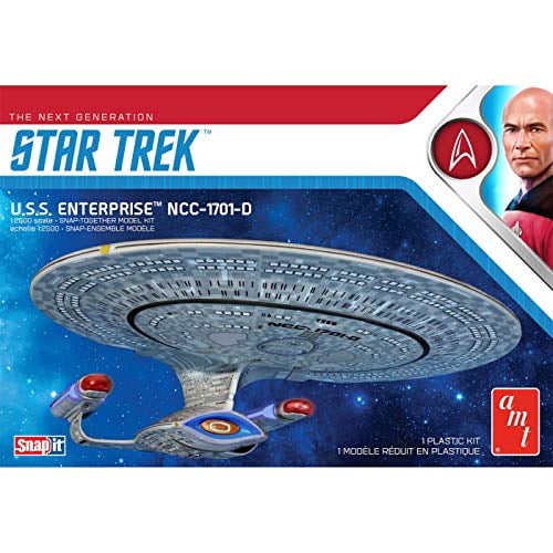 AMT Star Trek USS Enterprise Build2gether Model Kits 1 glue & 1 snap 