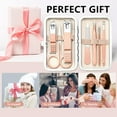 thumbnail image 3 of Manicure Set Nail Clipper Set Men Women 8 in 1 Toe Finger Nail Clipper Personal Care Tools with Portable Travel Case Manicure Pedicure Tools Grooming Kit Gift for Men Women Family Friends Wife, 3 of 9