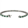 thumbnail image 2 of FB Jewels Platinum Emerald & 2 3/8 CTW Diamond Bracelet, 2 of 3