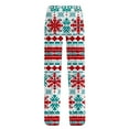 thumbnail image 2 of Puyaiuu Womens Flannel Pajama Pant with Drawstring - Winter Warm Buffalo Plaid Pajama Pant - Soft Fleece Pjs Bottom Casual Elastic Waist Lounge Pants Soft Sleep Bottoms Gift, 2 of 4
