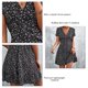 thumbnail image 5 of Vestido con volantes,Vestido Vestido de verano con cuello en V Vestido estampado Mini vestido de flores Características líderes en su clase, 5 of 6