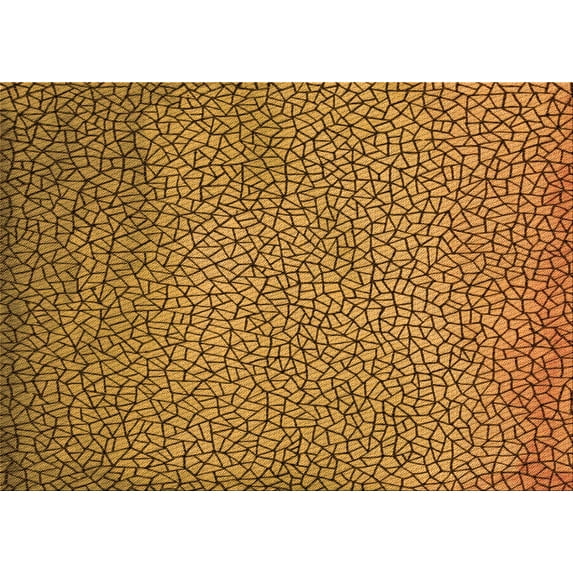 Ahgly Company Indoor Rectangle Patterned Dark Bronze Brown Area Rugs, 8' x 12'