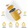 thumbnail image 2 of Vacuum Insulated Coffee Mug, 16oz Reusable Stainless Steel Thermal Double Walled cup with Handle and Slider Lid for Hot & Cold Beverages, BPA Free, 2 of 8