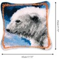 thumbnail image 3 of Latch Hook Cushion Kit, Animal | Knitting Kits Cushion, Rug Making Kit for Starters, Latch Hook Kit for Beginners Adults or Children, Big Tiger Latch Hook Kit 43x43cm/17x17 inch, 3 of 10