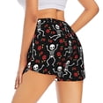 thumbnail image 3 of Haiem Skeleton with Roses Women's 2 in 1 Running Shorts - Lightweight Athletic Workout Gym Yoga Breathable Sports Shorts Liner with Phone Pockets-Small, 3 of 9