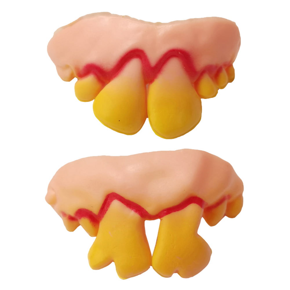 Details about   5Pcs Funny Novelty Ugly Fake Teeth COSTUME PARTY Prop Trick Joke Gag Toys