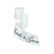 White Wired Wedding Ceremony Ribbon  4 x 10 Yards, Bride & Groom, Wreath, Reception Bows, Centerpiece, Bridal Shower