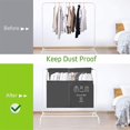 thumbnail image 5 of Hanging Clothes Rack Cover With Window Expandable Closet Protector For Coats Suits Dresses, 5 of 9