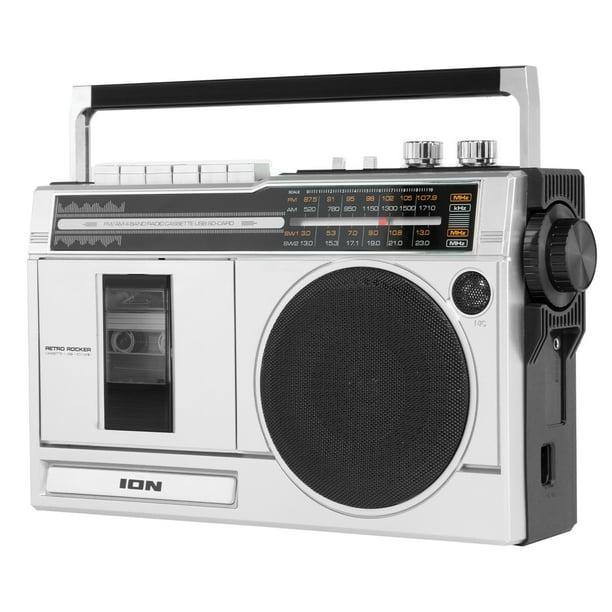 ION ISP113ASL '80sStyle Retro Rocker 2 6Watt Portable Compact Boombox