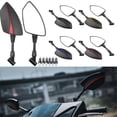 thumbnail image 3 of Motorcycle Universal 10mm 8mm Rearview Mirror Rear View Mirror Side Mirror with 6 Screw Blue, 3 of 5
