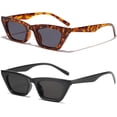 thumbnail image 1 of Gafas de sol cuadradas de ojo de gato para mujer, moda vintage, tendencia, 1 of 5