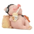 thumbnail image 2 of Statue de Cochon, Statue de Cochon Drôle Texturée Dessin Animé Exquis pour Table, 2 of 8