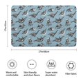 thumbnail image 3 of Blue Dinosaur Skeletons Pattern Bathroom Rugs Mat,Non Slip Microfiber Bathroom Rug,Rubber Backing,Soft Bathroom Mats for Bathroom Floor,Tub and Shower,17x27in(43x68cm), 3 of 5
