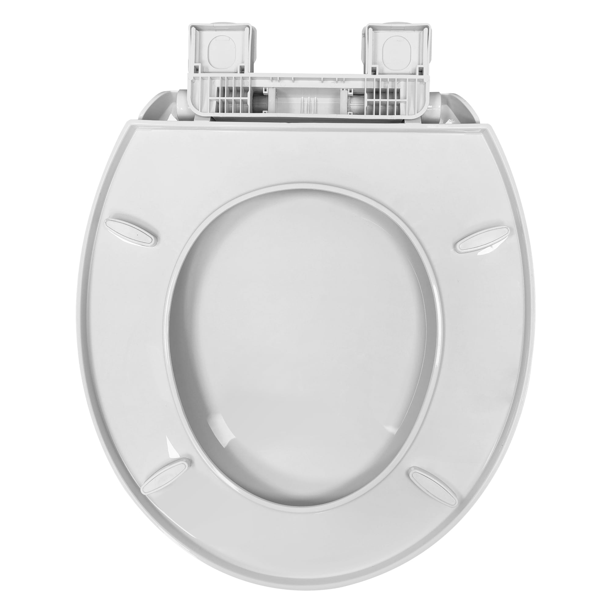 (4 pack) Mainstays Plastic Round Slow Close Toilet Seat in White