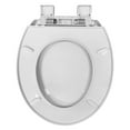 thumbnail image 5 of Mainstays Plastic Round Slow-Close Toilet Seat in White, 5 of 8