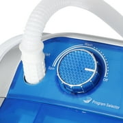 HomGarden 6.6lbs Portable Mini Washing Machine, Top-Load Washer Spin Cycle Basket, Blue