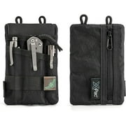 VIPERADE VE1 X-Pac Pocket Organizer, EDC Pouch for Men, EDC Pocket Organizer Storage EDC Gears, Best EDC Organizer to Hold Your Flashlight/Pocket Knife, Tactical Pen, Notebook (X-pac-Black)