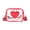 Pink, variant on SLYNSHome Transparent Crossbody Bag,Heart Decor PVC Adjustable Strap Fashion Shoulder Purse,Pink Lightweight Clear Mini Handbag For Daily Outdoor Use