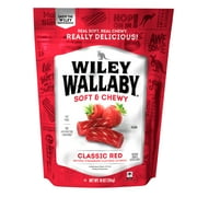 Wiley Wallaby Classic Red Licorice Candy, 10 oz. Bag, Contains Wheat & Soy