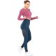 thumbnail image 2 of Leggings sin costuras de cintura alta para mujer Pantalones de yoga al tobillo Medias a prueba de sentadillas Xemadio LRWJ018-6, 2 of 5