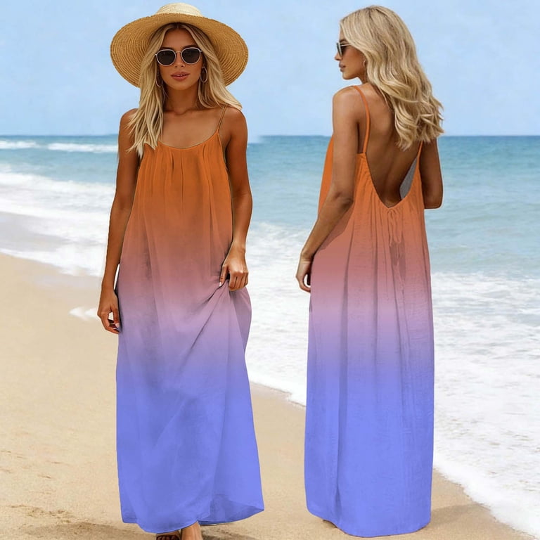 cute beach maxi dresses Ruffle Maxi Dress, Long Flowy Beach Cotton Dress, Beach Bride