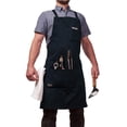 thumbnail image 2 of Hudson Durable Goods - Professional Grade Chef Apron for Kitchen, BBQ & Grill – Navy, 2 of 5